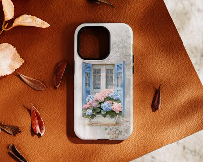 The Provence Window – Hydrangea Design iPhone Case