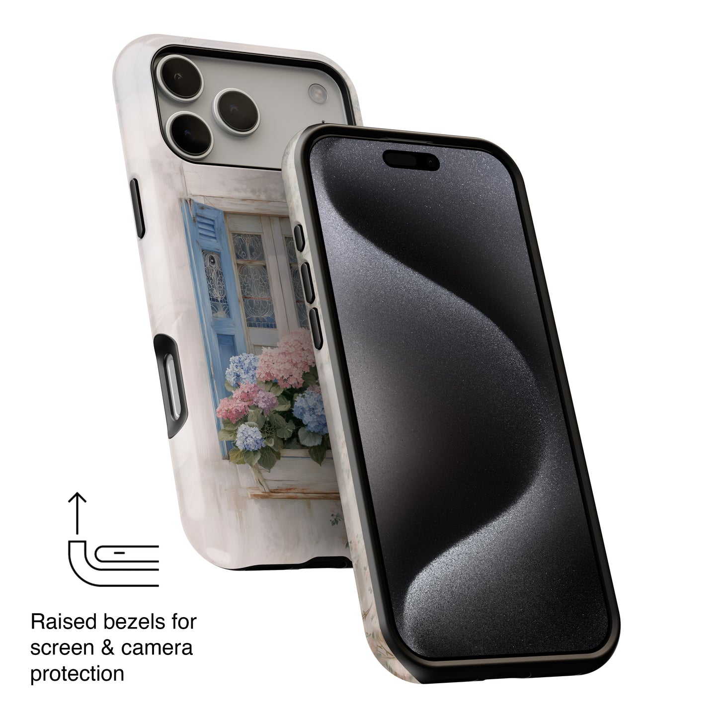The Provence Window – Hydrangea Design iPhone Case