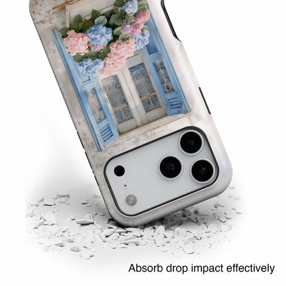 The Provence Window – Hydrangea Design iPhone Case