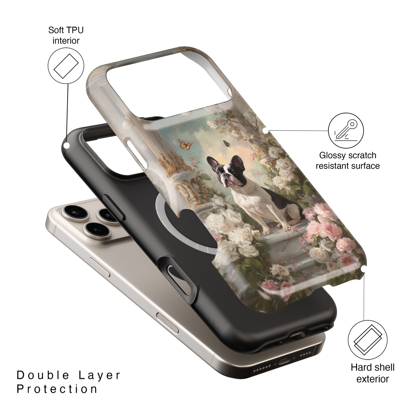 The Royal Frenchie Design iPhone Case