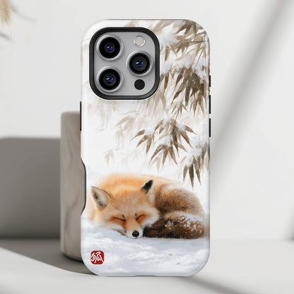 The Sleeping Kitsune Design iPhone Case