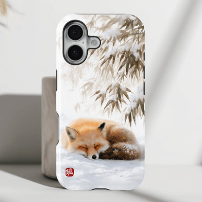 The Sleeping Kitsune Design iPhone Case