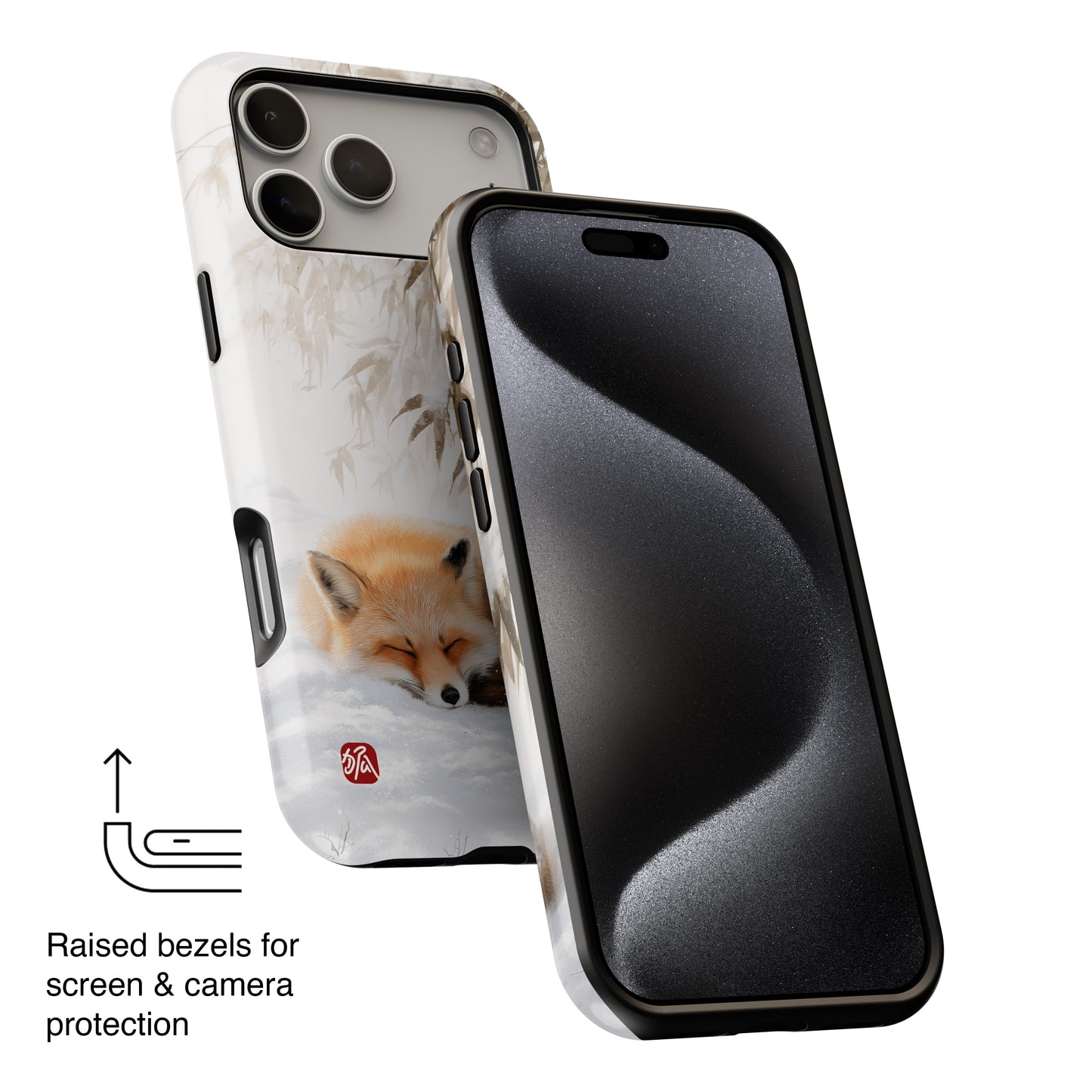 The Sleeping Kitsune Design iPhone Case