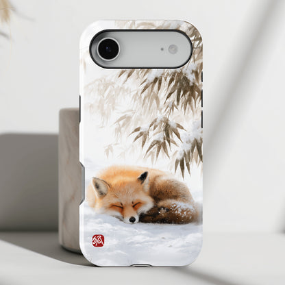 The Sleeping Kitsune Design iPhone Case