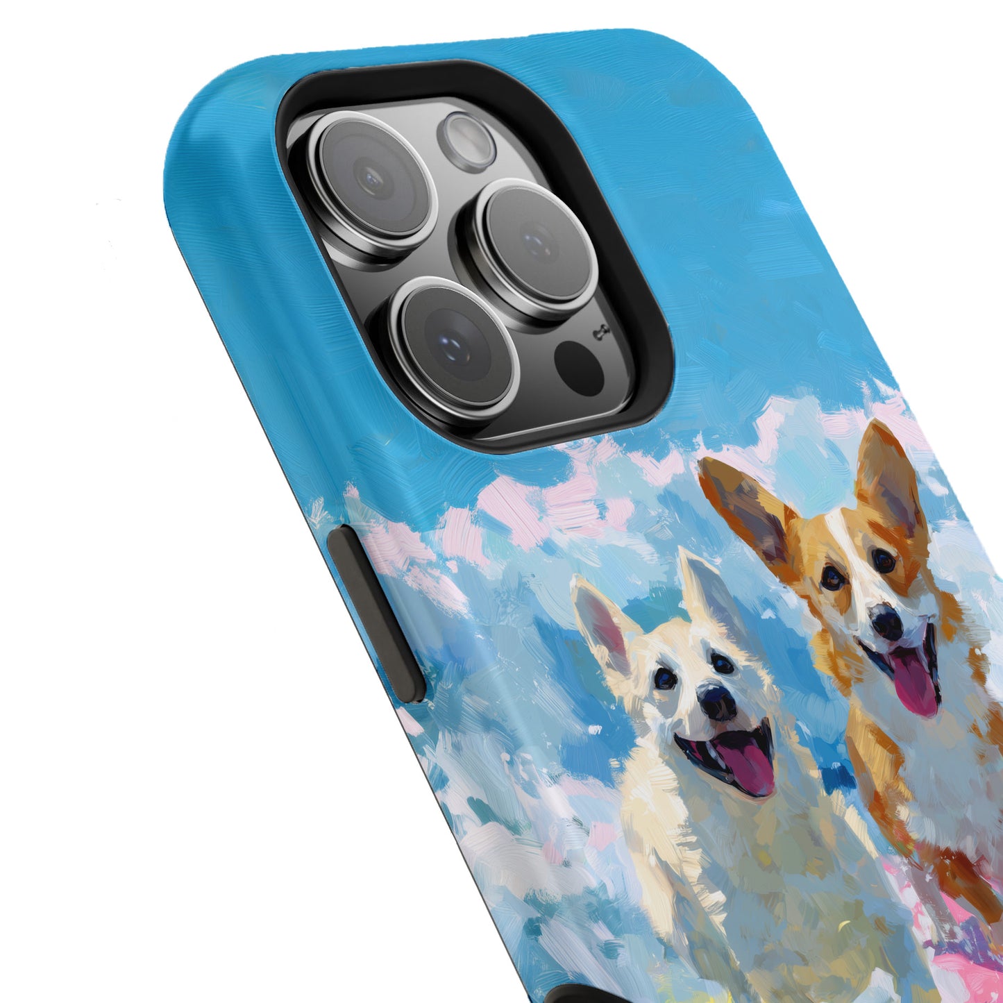 The Summer Surf Dogs – Impasto Action Design iPhone Case
