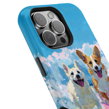 The Summer Surf Dogs – Impasto Action Design iPhone Case