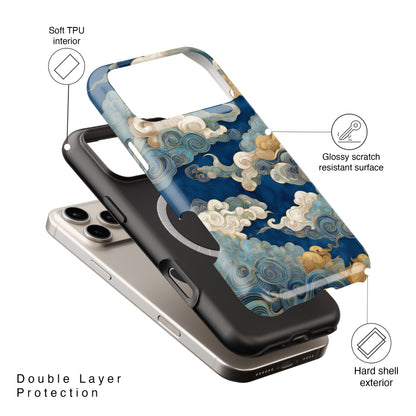 The Twilight Gradient – Celestial Cloud Design iPhone Case