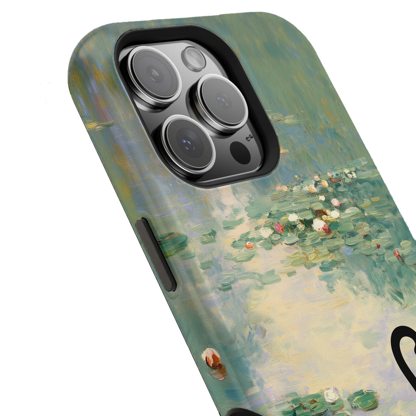 The Water Lily Lurker – Fine Art Parody Design iPhone Case