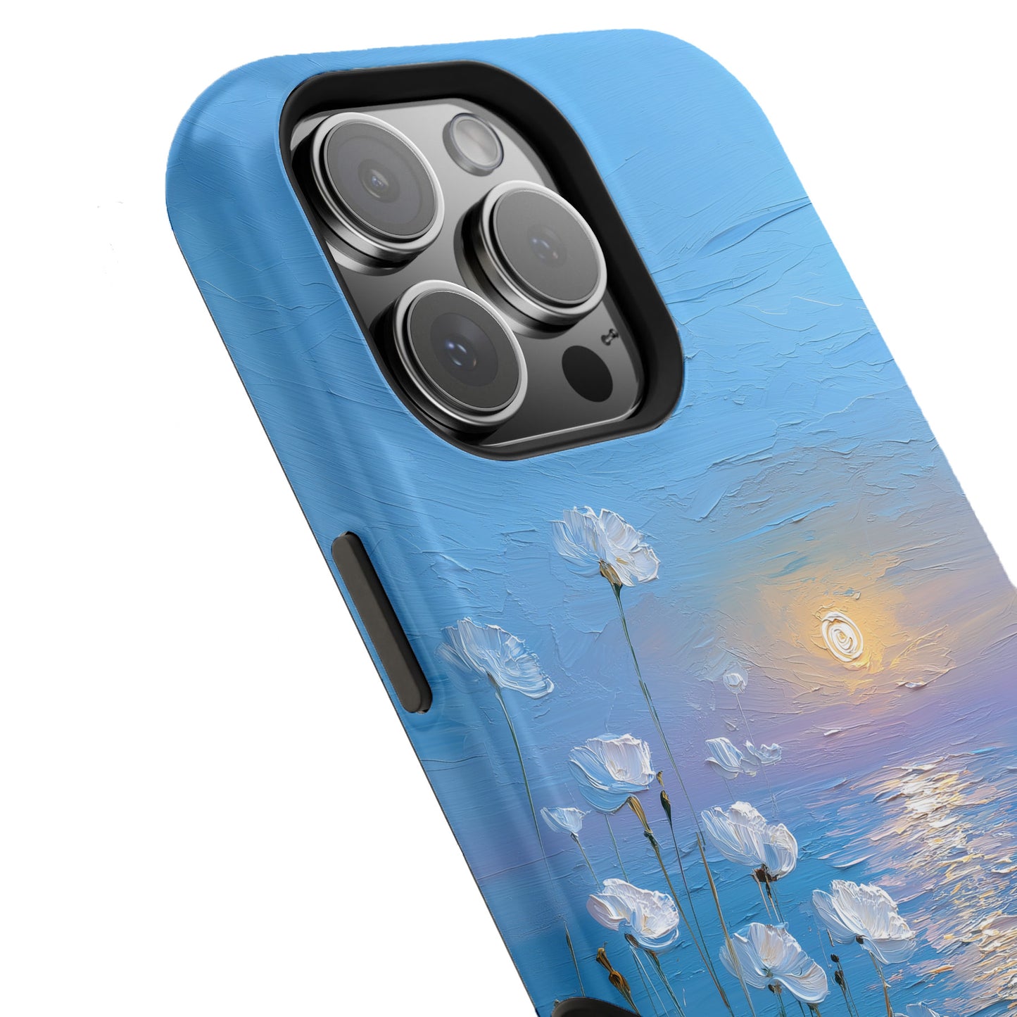 The White Sea Poppies – Coastal Impressionism Design iPhone Case
