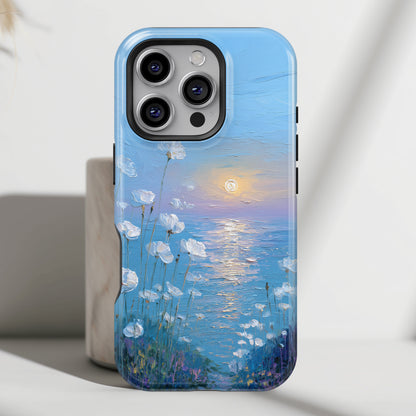 The White Sea Poppies – Coastal Impressionism Design iPhone Case