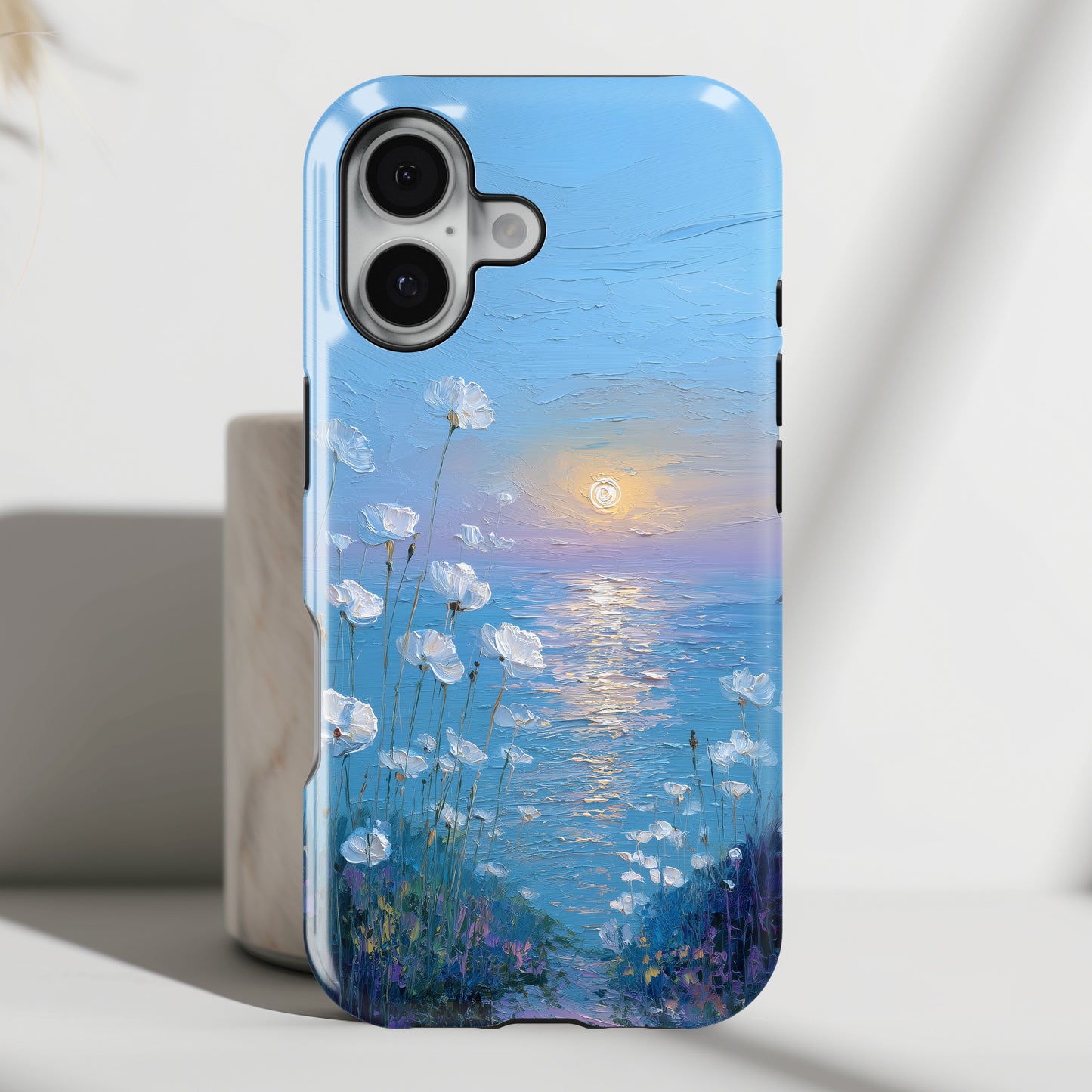 The White Sea Poppies – Coastal Impressionism Design iPhone Case