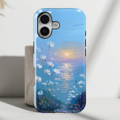 The White Sea Poppies – Coastal Impressionism Design iPhone Case