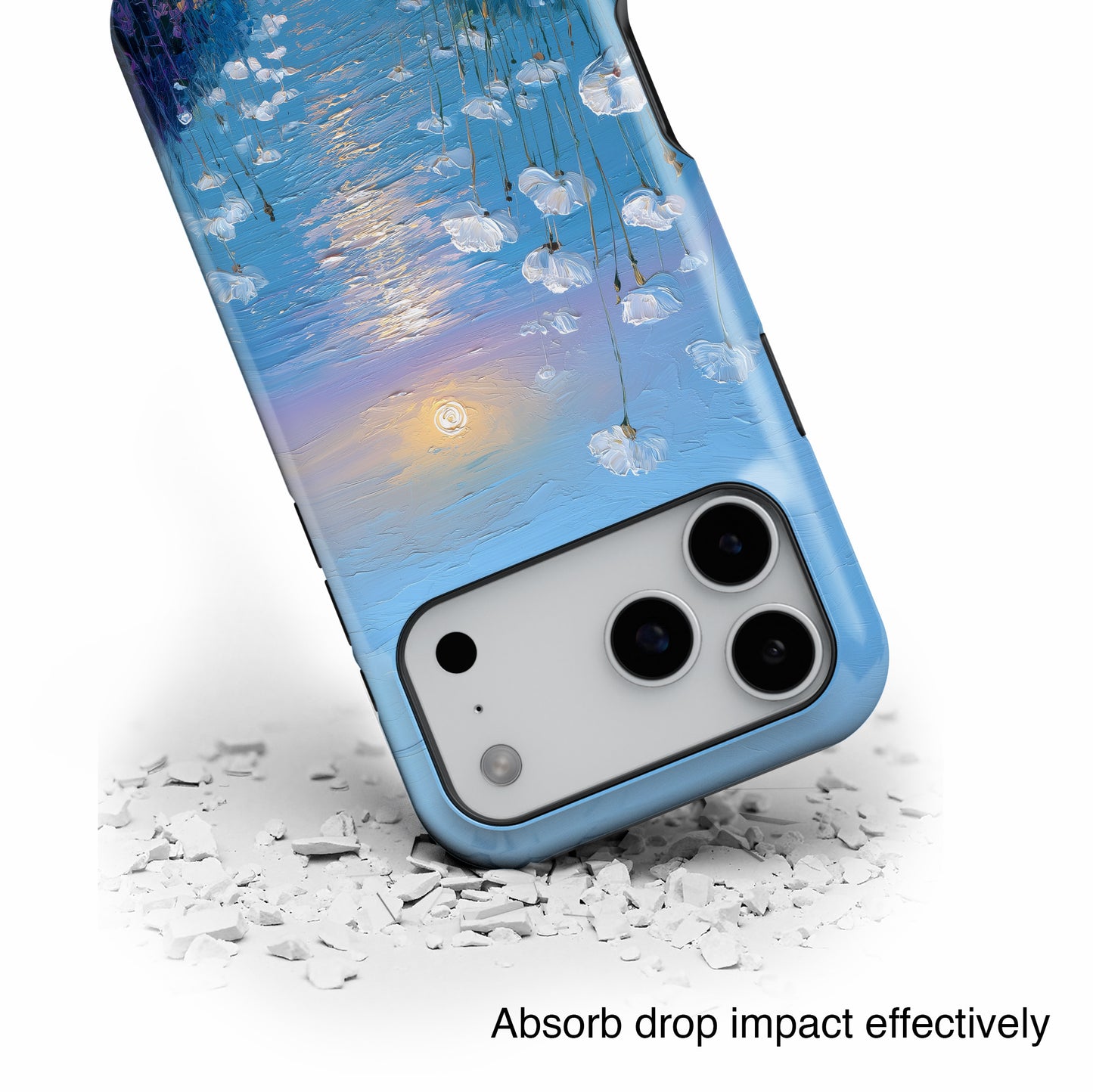 The White Sea Poppies – Coastal Impressionism Design iPhone Case
