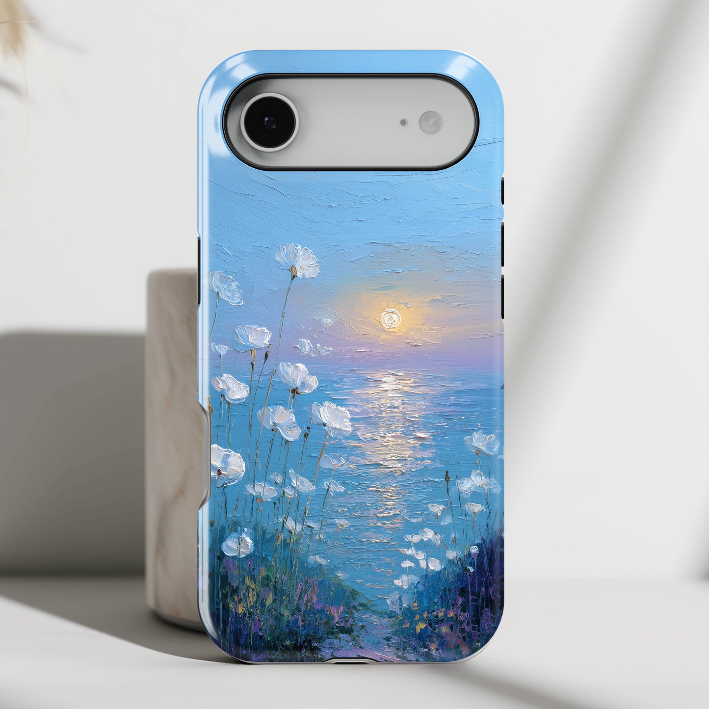 The White Sea Poppies – Coastal Impressionism Design iPhone Case