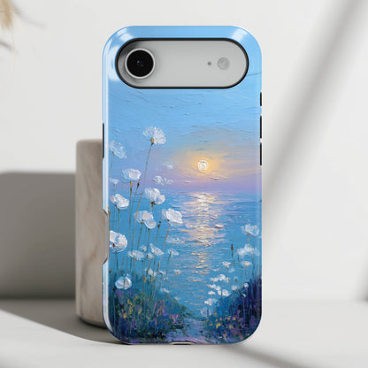 The White Sea Poppies – Coastal Impressionism Design iPhone Case