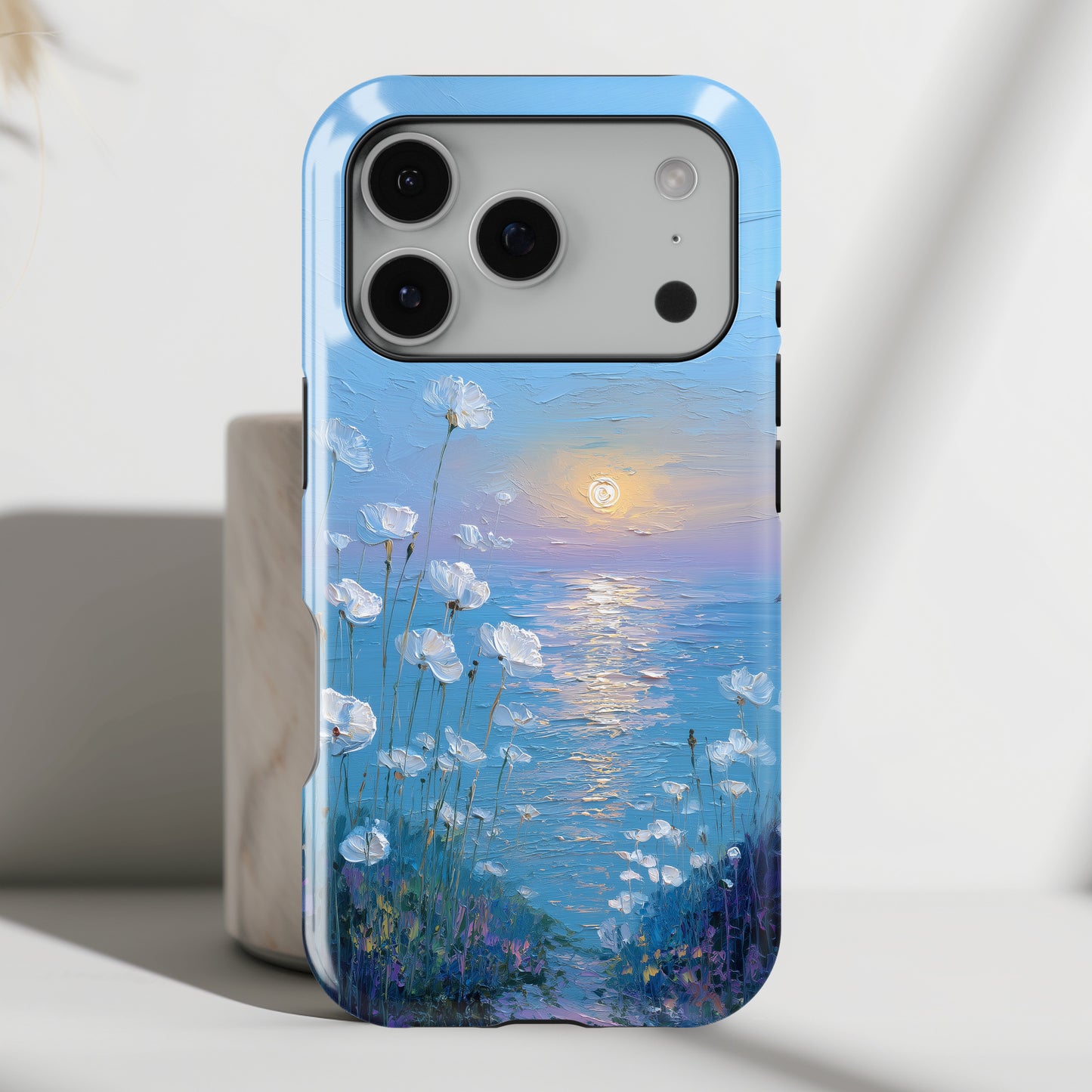 The White Sea Poppies – Coastal Impressionism Design iPhone Case