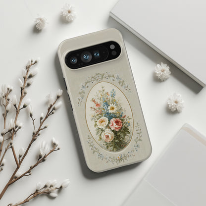 The Classic Rose Cameo – Vintage Floral Design Phone Case for Google Pixel