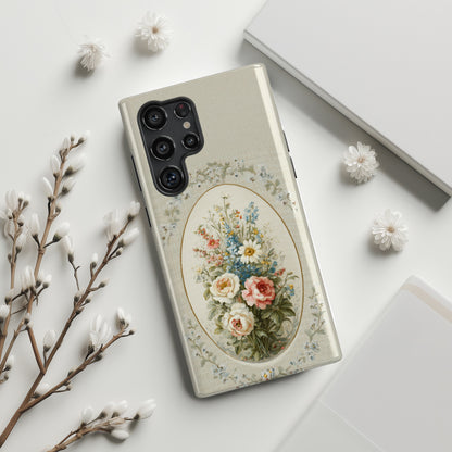 The Classic Rose Cameo – Vintage Floral Design Phone Case for Galaxy S series Phones