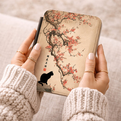 The Contemplative Cat – Traditional Ink Wash Kindle Case