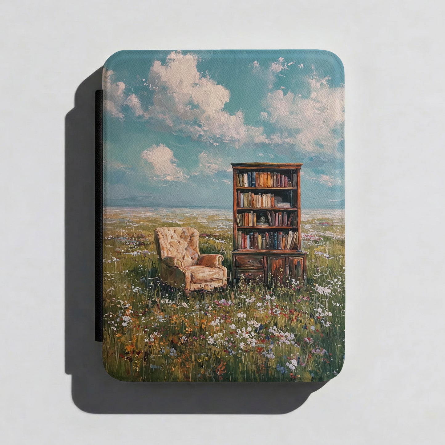 The Dreamer's Study – Surreal Meadow Design Kindle Case