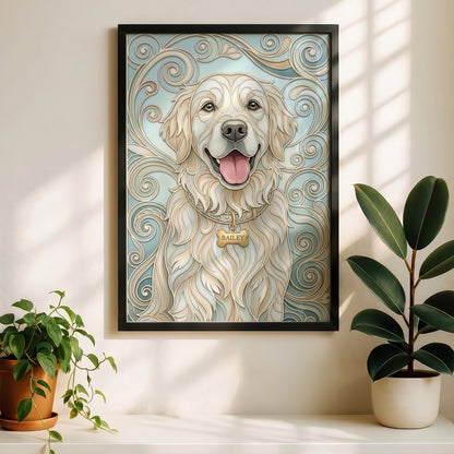 The Elegant Filigree – Custom Pet Portrait Wall Art