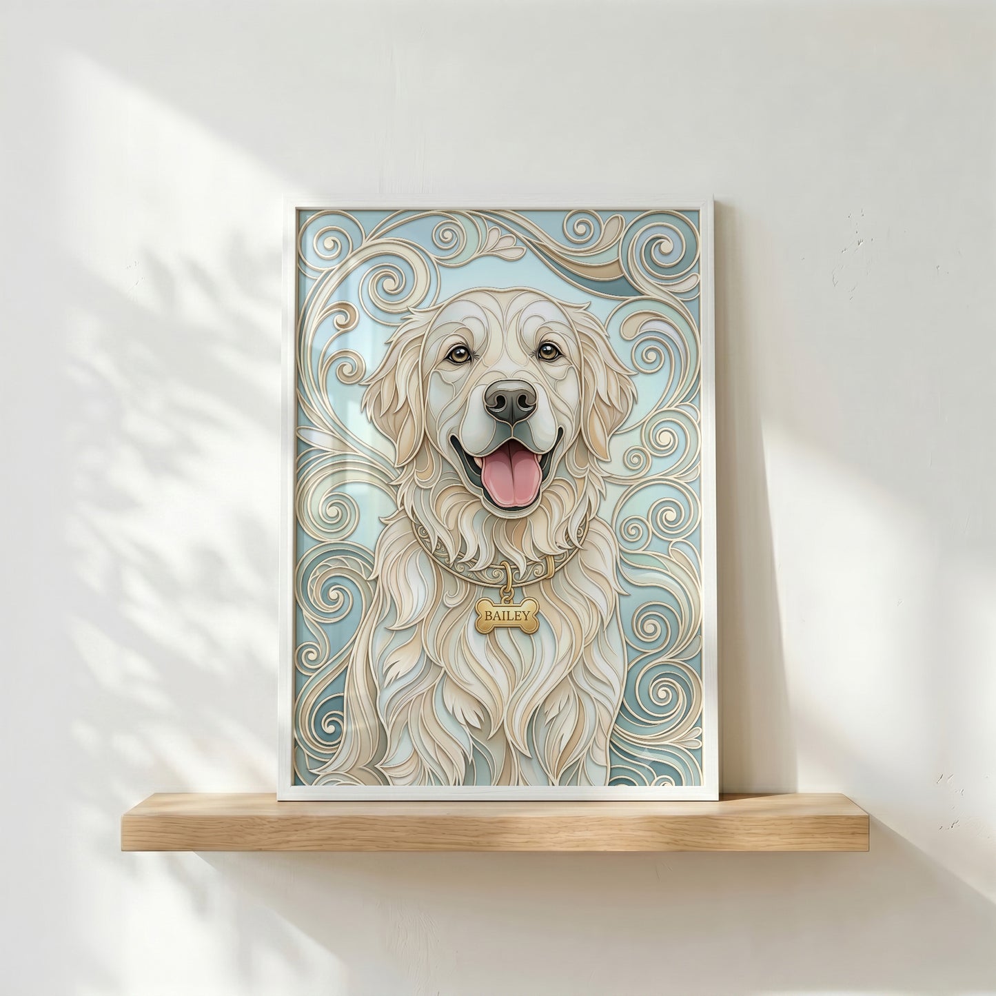 The Elegant Filigree – Custom Pet Portrait Wall Art