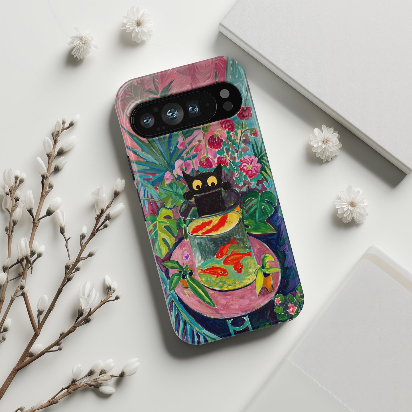 The Fauvist Feline – Fine Art Parody Phone Case for Google Pixel