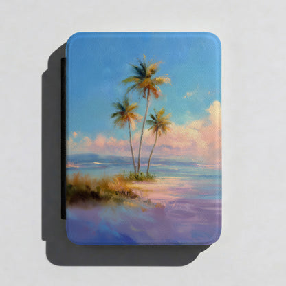 The Golden Hour Canvas – Painted Palm Design Kindle Case