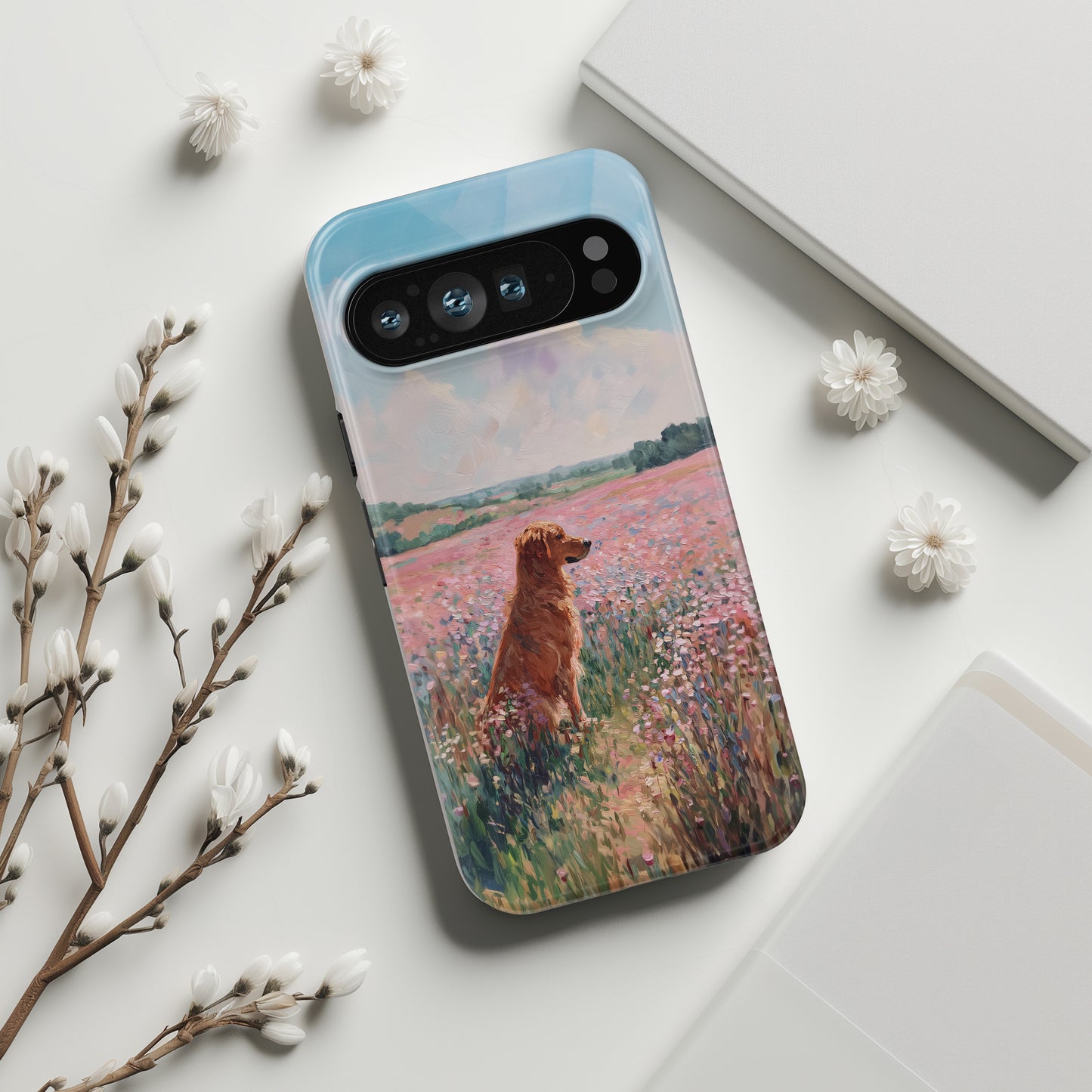 The Golden Meadow Design Phone Case for Google Pixel