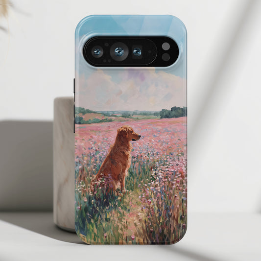 The Golden Meadow Design Phone Case for Google Pixel