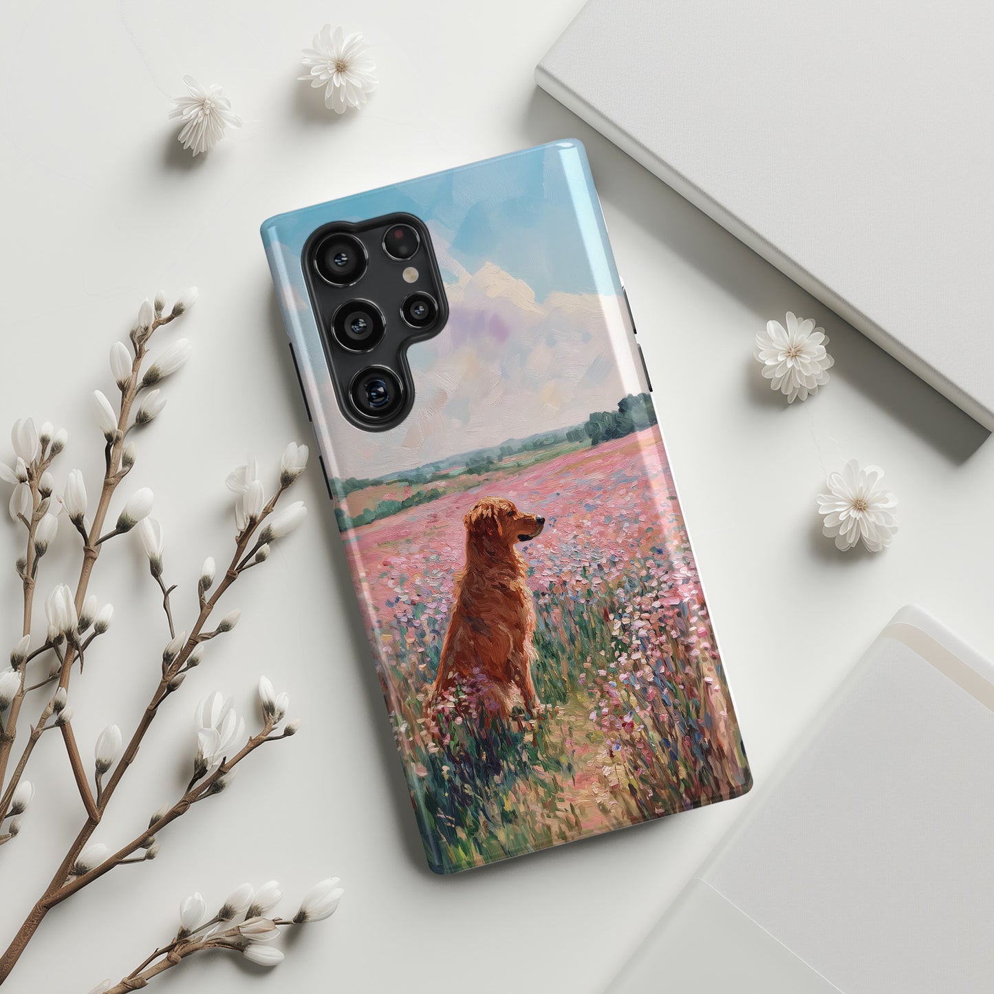 The Golden Meadow Design Phone Case for Galaxy S series Phones