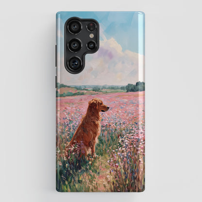 The Golden Meadow Design Phone Case for Galaxy S series Phones