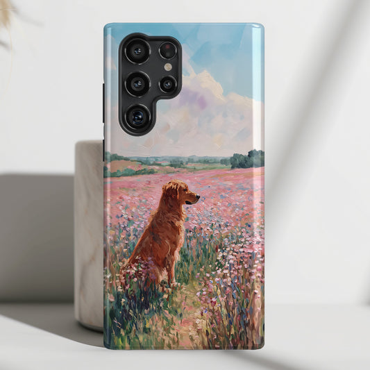 The Golden Meadow Design Phone Case for Galaxy S series Phones