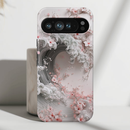 The Great Sakura Wave Design Phone Case for Google Pixel