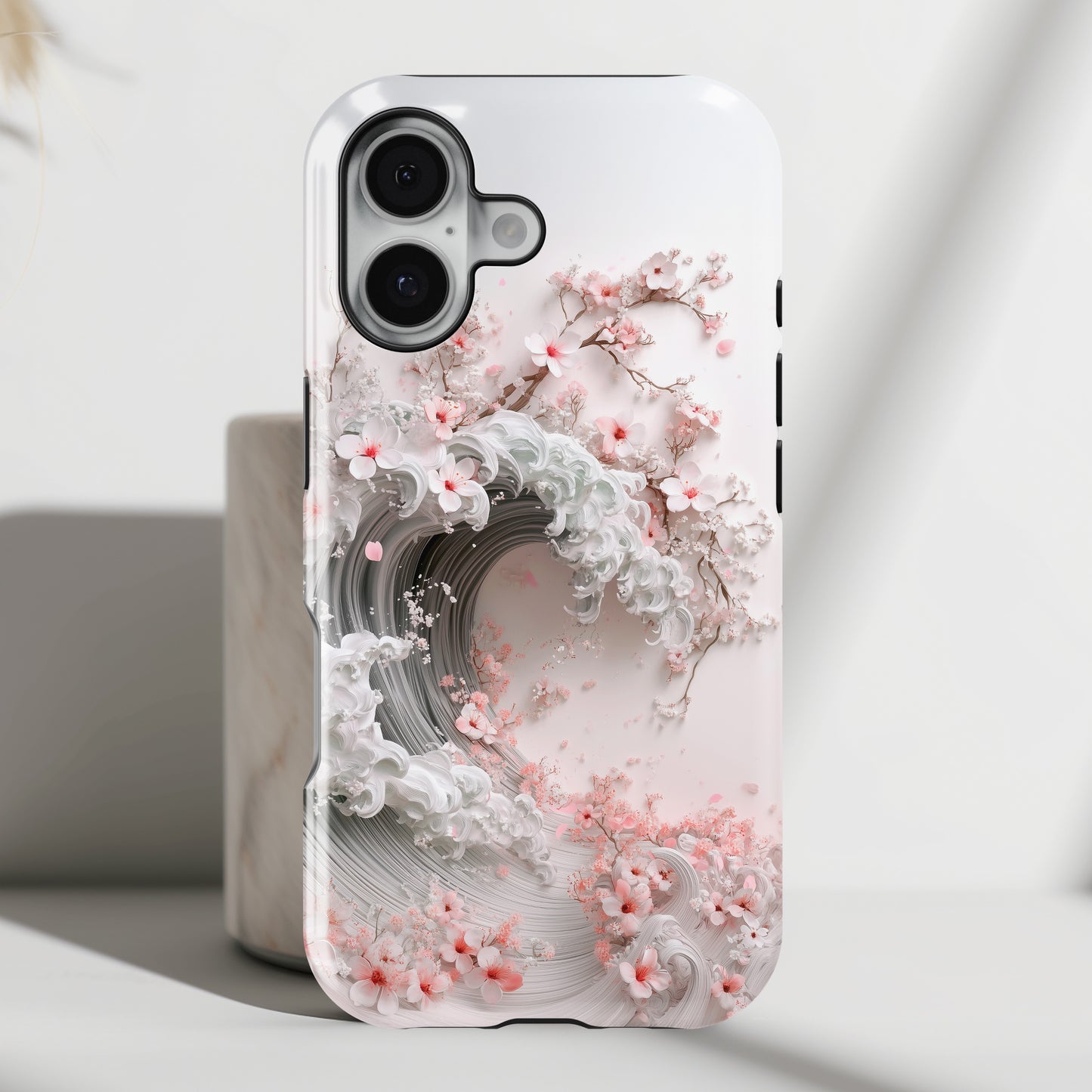 The Great Sakura Wave Design iPhone Case