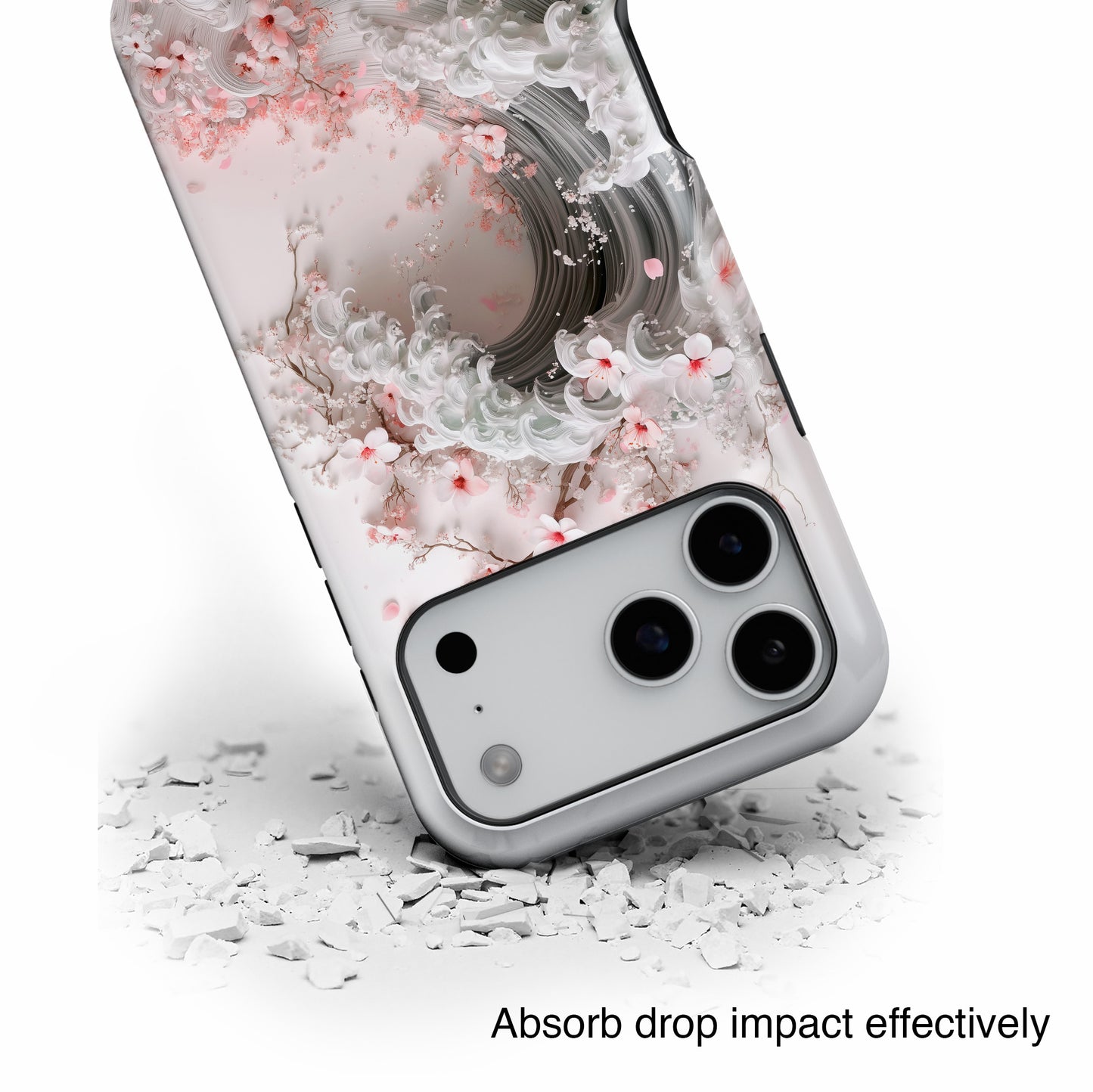 The Great Sakura Wave Design iPhone Case