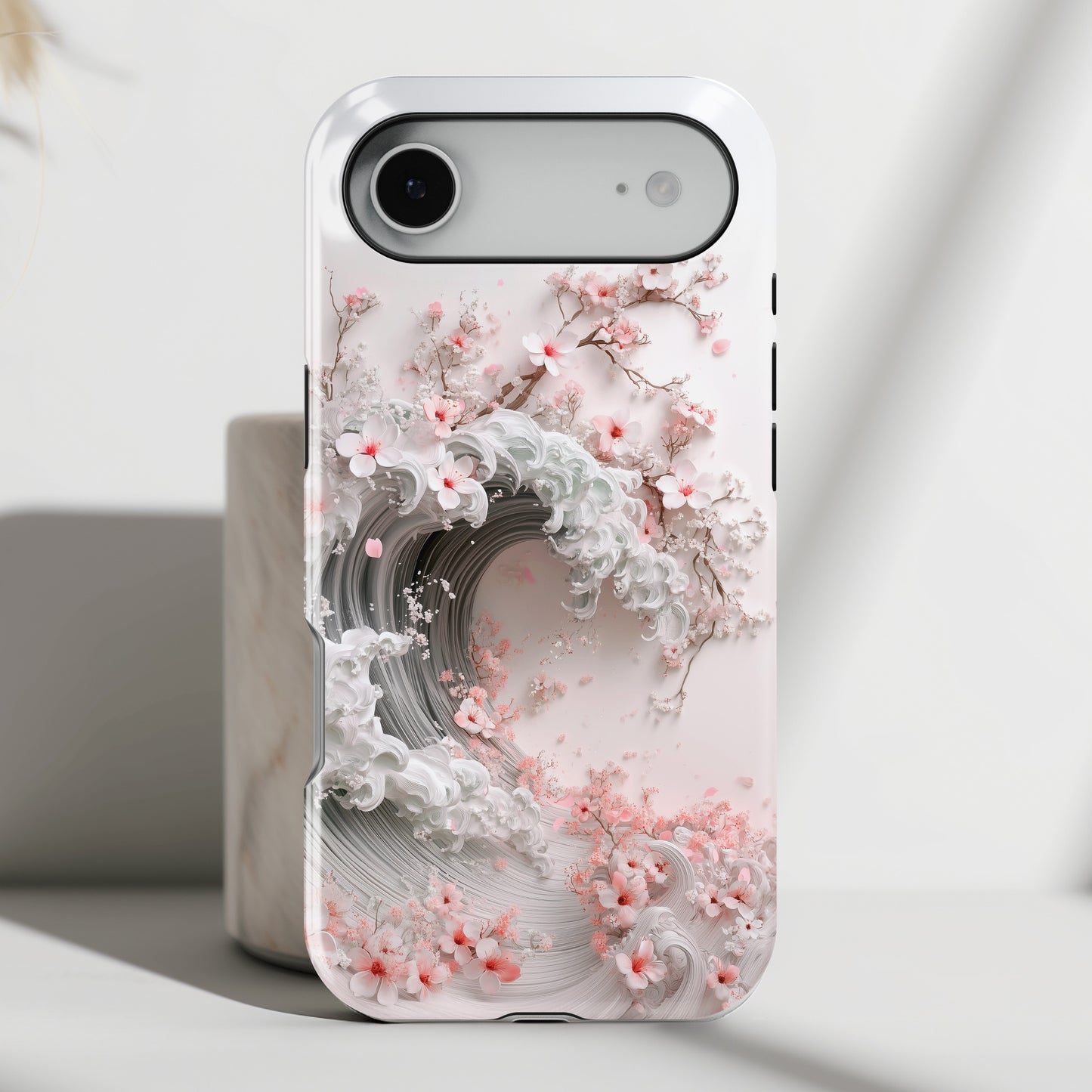 The Great Sakura Wave Design iPhone Case