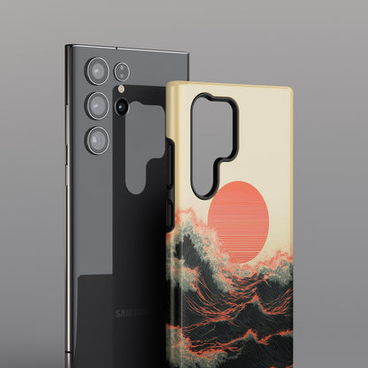The Kyokujitsu Exhibition – Framed Rising Sun Wave Phone Case for Galaxy S series Phones