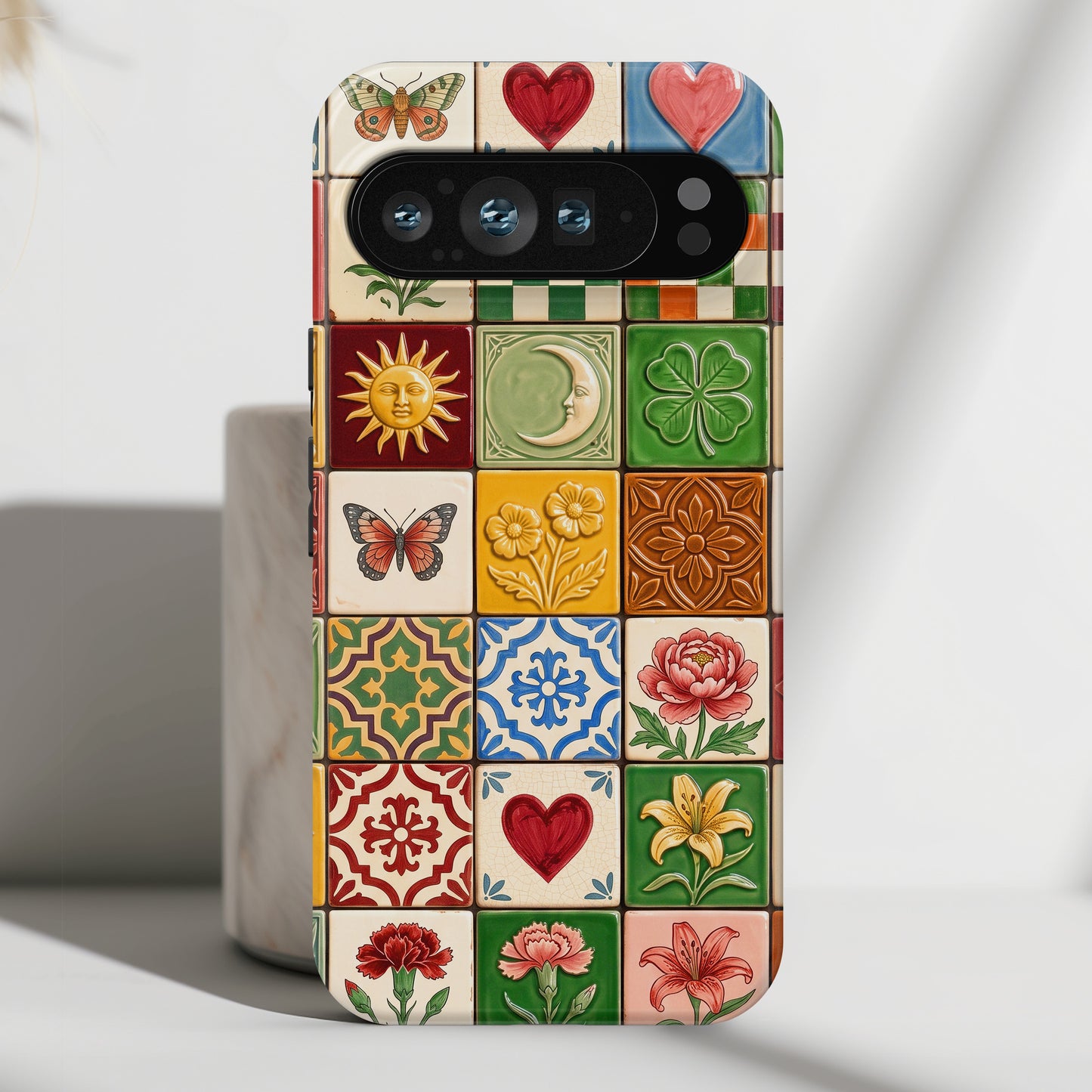 The Mediterranean Mosaic – Ceramic Tile Design Phone Case for Google Pixel