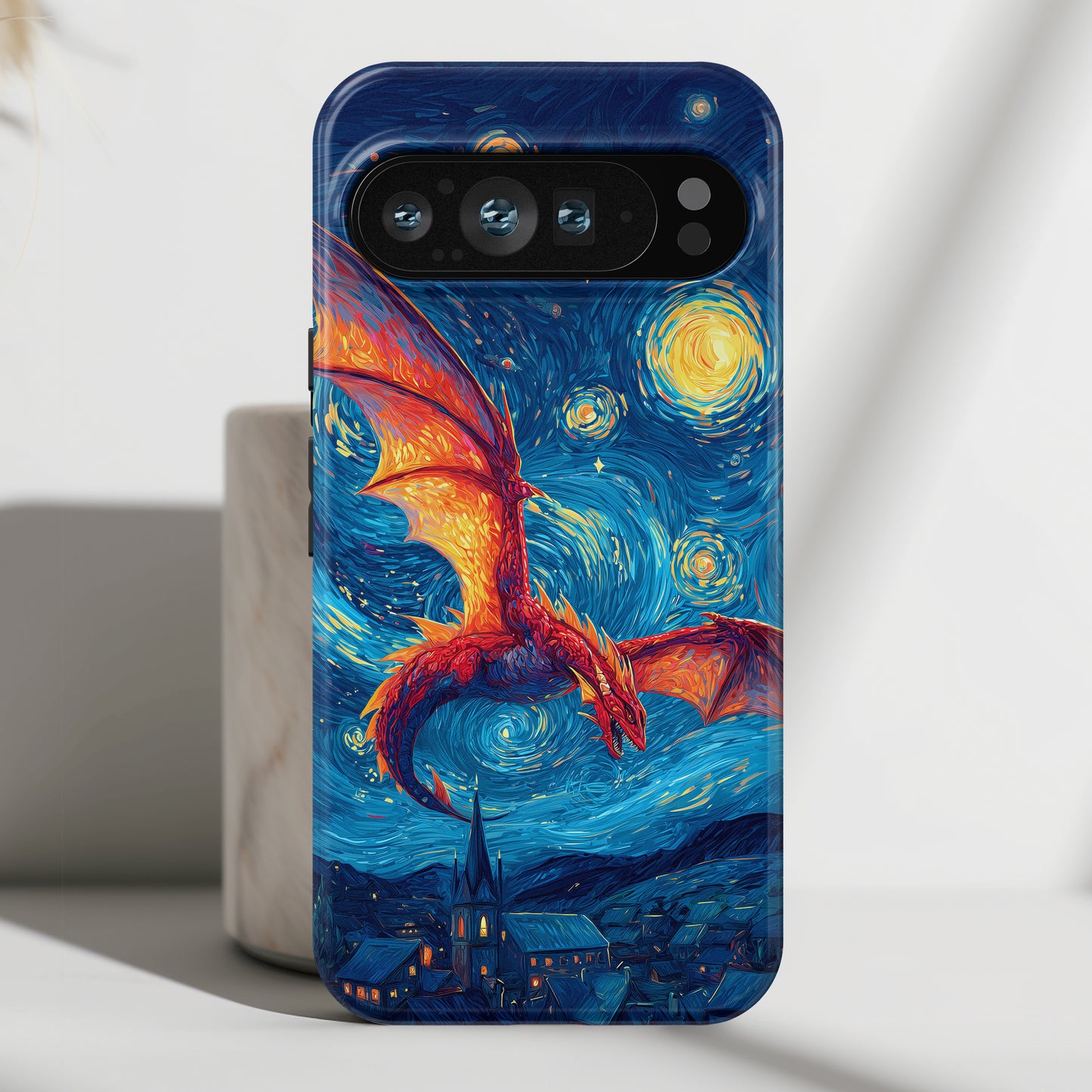 The Midnight Drake – Fantasy Art Phone Case for Google Pixel