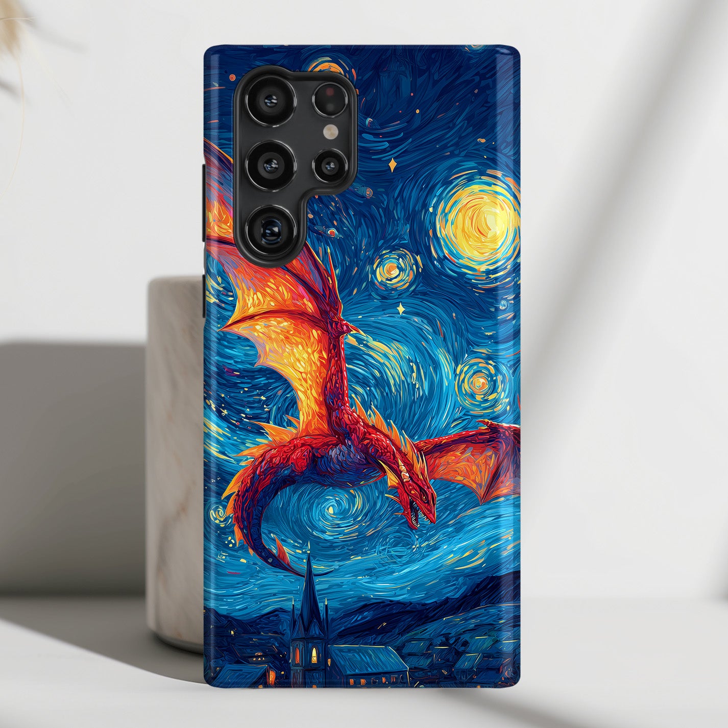 The Midnight Drake – Fantasy Art Phone Case for Galaxy S series Phones