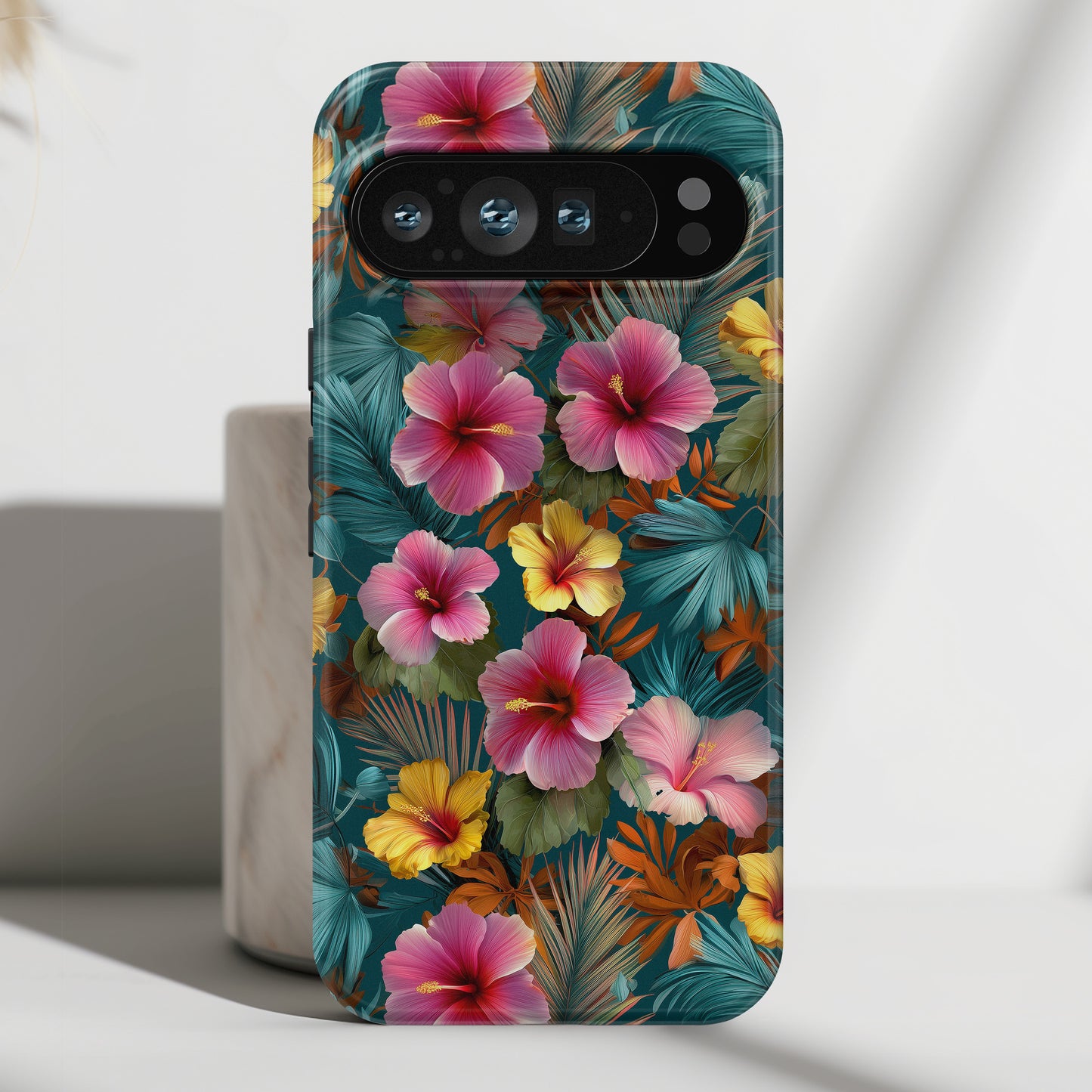 The Moody Oasis – Dark Tropical Design Phone Case for Google Pixel