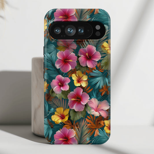 The Moody Oasis – Dark Tropical Design Phone Case for Google Pixel
