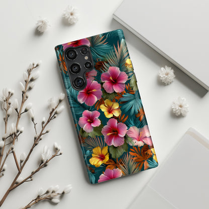 The Moody Oasis – Dark Tropical Design Phone Case for Galaxy S series Phones