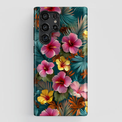 The Moody Oasis – Dark Tropical Design Phone Case for Galaxy S series Phones