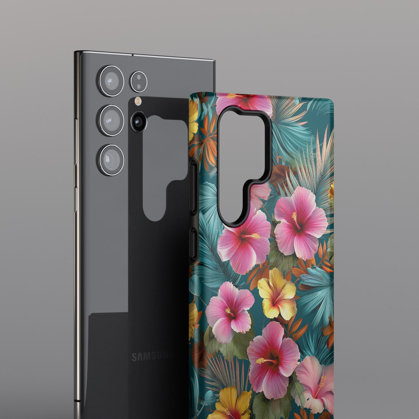 The Moody Oasis – Dark Tropical Design Phone Case for Galaxy S series Phones