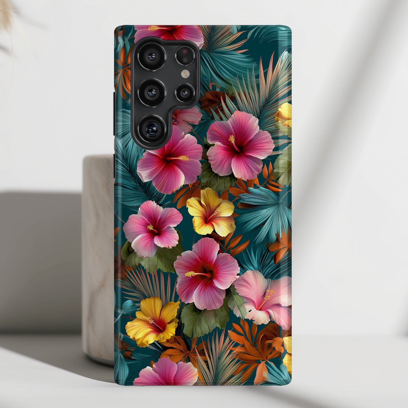 The Moody Oasis – Dark Tropical Design Phone Case for Galaxy S series Phones