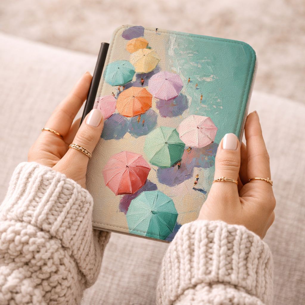 The Pastel Riviera – Aerial Beach Kindle Case