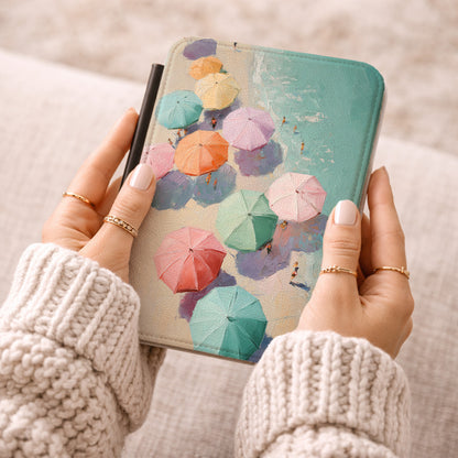 The Pastel Riviera – Aerial Beach Kindle Case