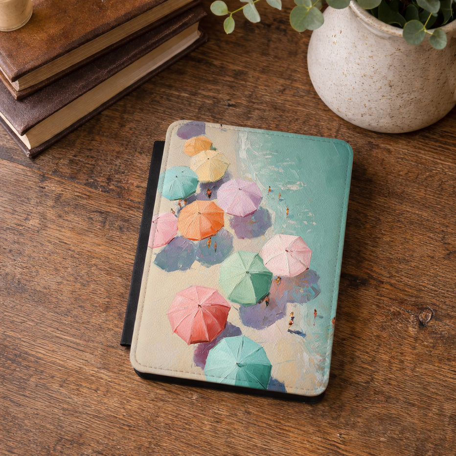 The Pastel Riviera – Aerial Beach Kindle Case